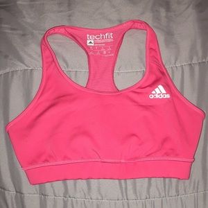 Adidas pink sports bra